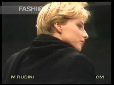 "Massimo Rubini" Autumn Winter 1989 1990 Paris pret a porter women by Canale Moda