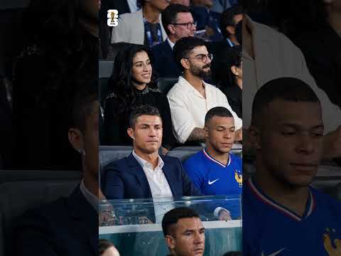 Virat Kohli Meets Cristiano Ronaldo ⚽ Mbappé FIFA World Cup #viratkohli #ronaldo #mbappe #fifa