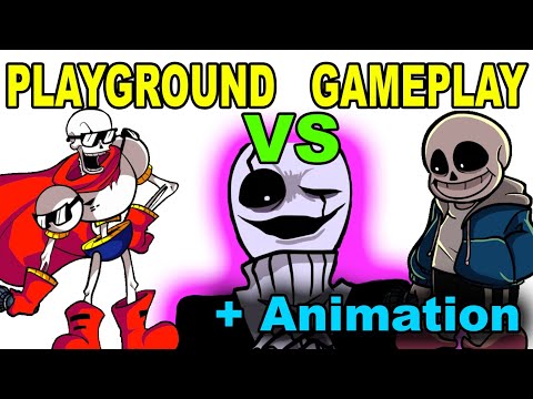 FNF Playground Vs Gameplay | Skeleton Bros + Animation