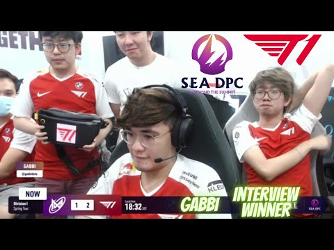 GABBI INTERVIEW WITH GABBI - T1 VS NIGMA GALAXY SEA - DPC SEA 2021/2022 Tour 2: Division I