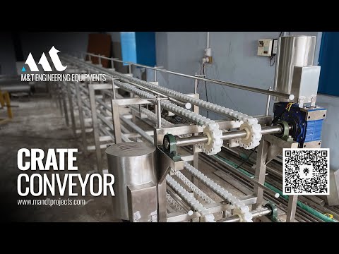 Milk Crate Conveyor System, Crate Conveyor, Dairy Crate Conveyor