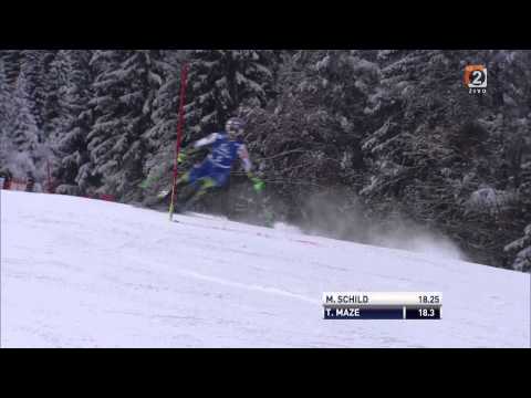 Tina Maze - Flachau (Slalom 1. vožnja)