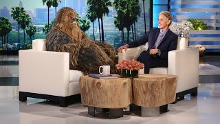 Chewbacca and Surprise Guest from a Galaxy Far, Far Away