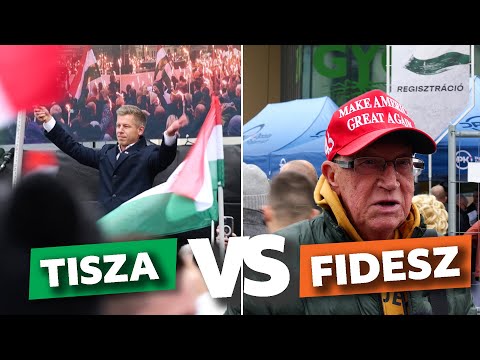 Győrben csapott össze a Tisza és a Fidesz - ott voltunk mind a két helyszínen