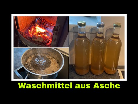 Waschmittel aus Asche | Aschelauge | Lauge aus Holzasche | Selbstversorgung