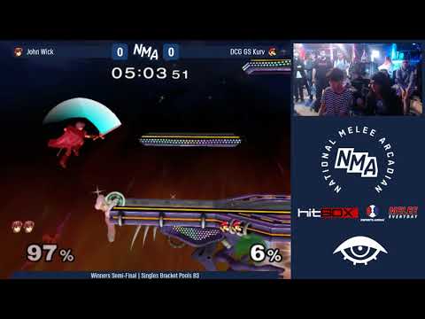 NMA2 - John Wick (Marth) VS DCG GS Kurv (Luigi) - SSBM - Singles Pools