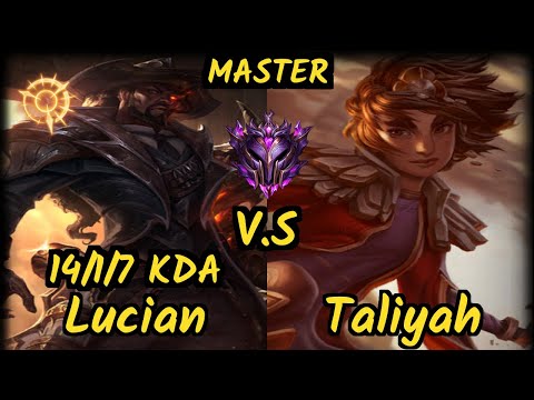 GRF Chovy (LUCIAN) vs TALIYAH - 14/1/7 KDA MID GAMEPLAY - KR Ranked MASTER