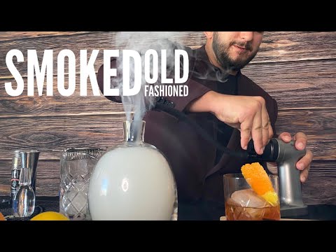 How to make a Smoked Old Fashioned l Cocktail Recipes l ALCOHELLO