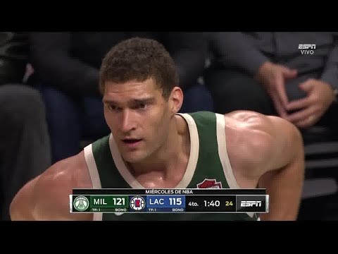 Brook Lopez Full Play 11/06/19 Milwaukee Bucks vs Los Angeles Clippers | Smart Highlights