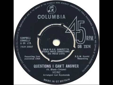 UK New Entry 1964 (223) Heinz - Questions I Can't Answer