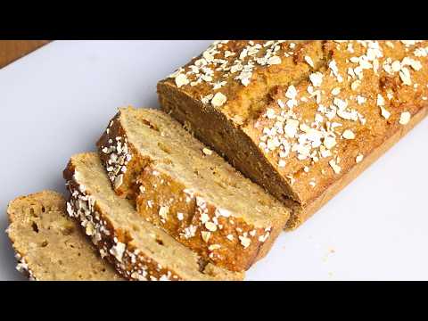 Moist Banana Bread with Oats and Honey - No Flour Needed