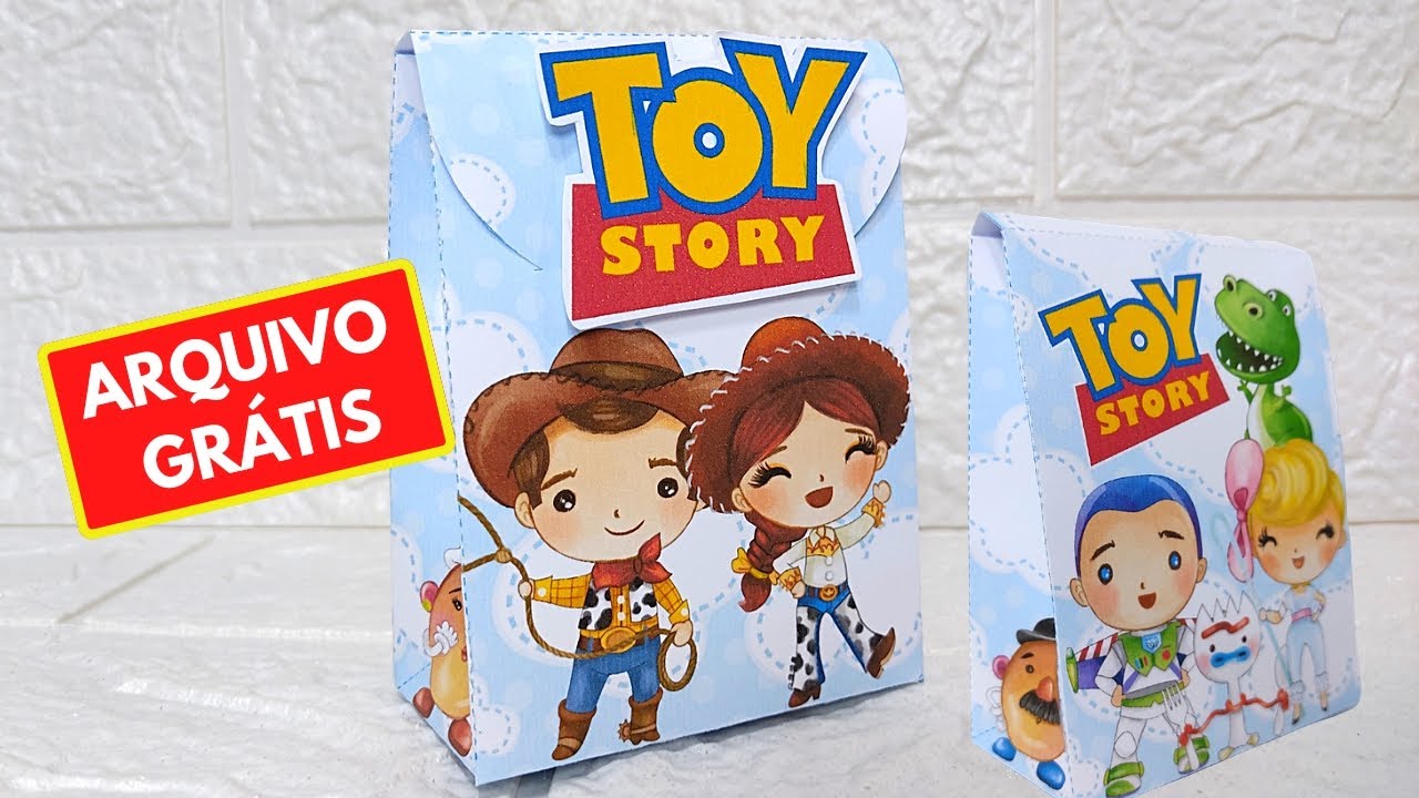 Festa Toy Story para Imprimir - Caixa Envelope Grátis