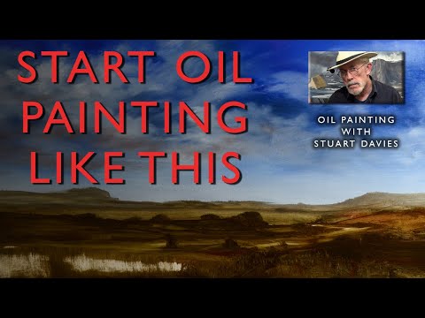 Starting An Oil Painting Sketch With Stuart Davies