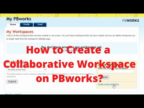 For Teachers |How to create a collaborative workspace on PBWorks