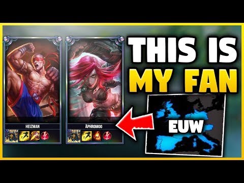 I DUO QUEUED WITH A FAN ON EUW! HELPING A VIEWER IN LOW ELO - League of Legends