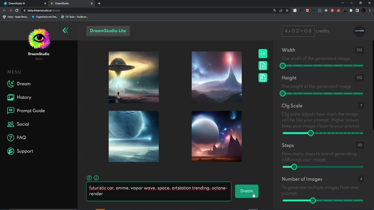 Stable Diffusion:  Trying AI with Dream Studio