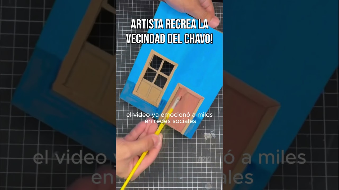 Artista hace una maqueta de la vecindad del chavo y es increíble! #artesano #maqueta #artist #pintar