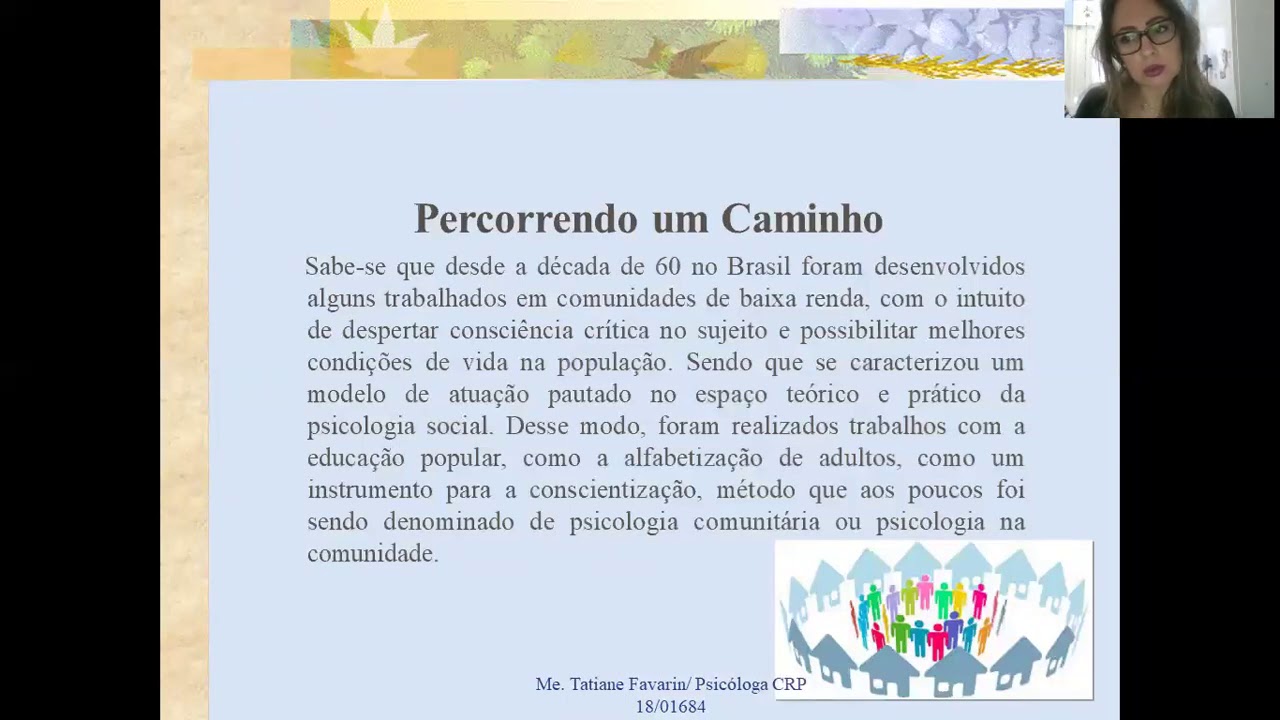 INTRODUÇÃO PSICOLOGIA COMUNITÁRIA