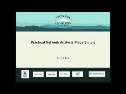 Eric J. Ma - Practical Network Analysis Made Simple - PyCon 2016