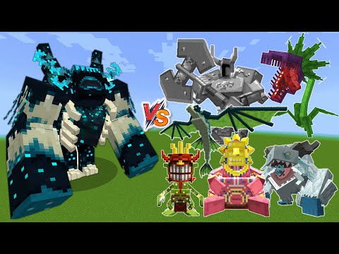 Mutant Warden vs Mowzie's Mobs - Warden vs Mowzie's Mobs  -Mutant Warden vs Ferrous Wroughtnaut