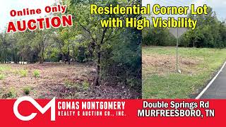 ONLINE ONLY AUCTION ends Oct 30th, 2025 -  High-Visibility Lot in Murfreesboro, TN!