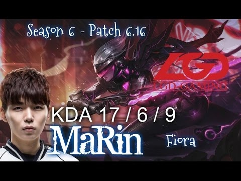 LGD MaRin FIORA vs RIVEN Top - Patch 6.16 KR | League of Legends