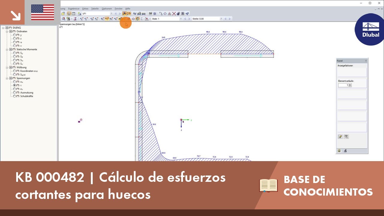 KB 000482 | Cálculo de esfuerzos cortantes para huecos