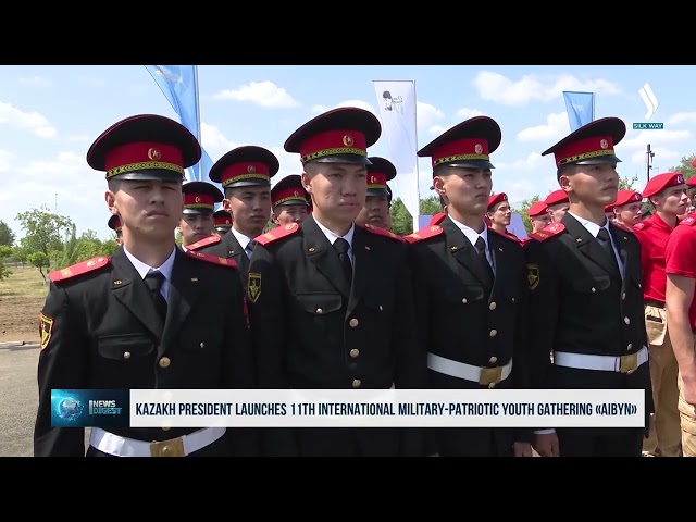 Devlet başkanı, XI. Uluslararası «Aybın» askeri gençlik kampının açılış törenine katıldı