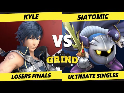 The Grind 168 Losers Finals - Siatomic (Meta Knight) Vs. Kyle (Snake, Chrom) Smash Ultimate - SSBU