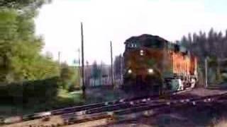 preview picture of video 'BNSF Mixed Loco Freight in Marshall Cyn'