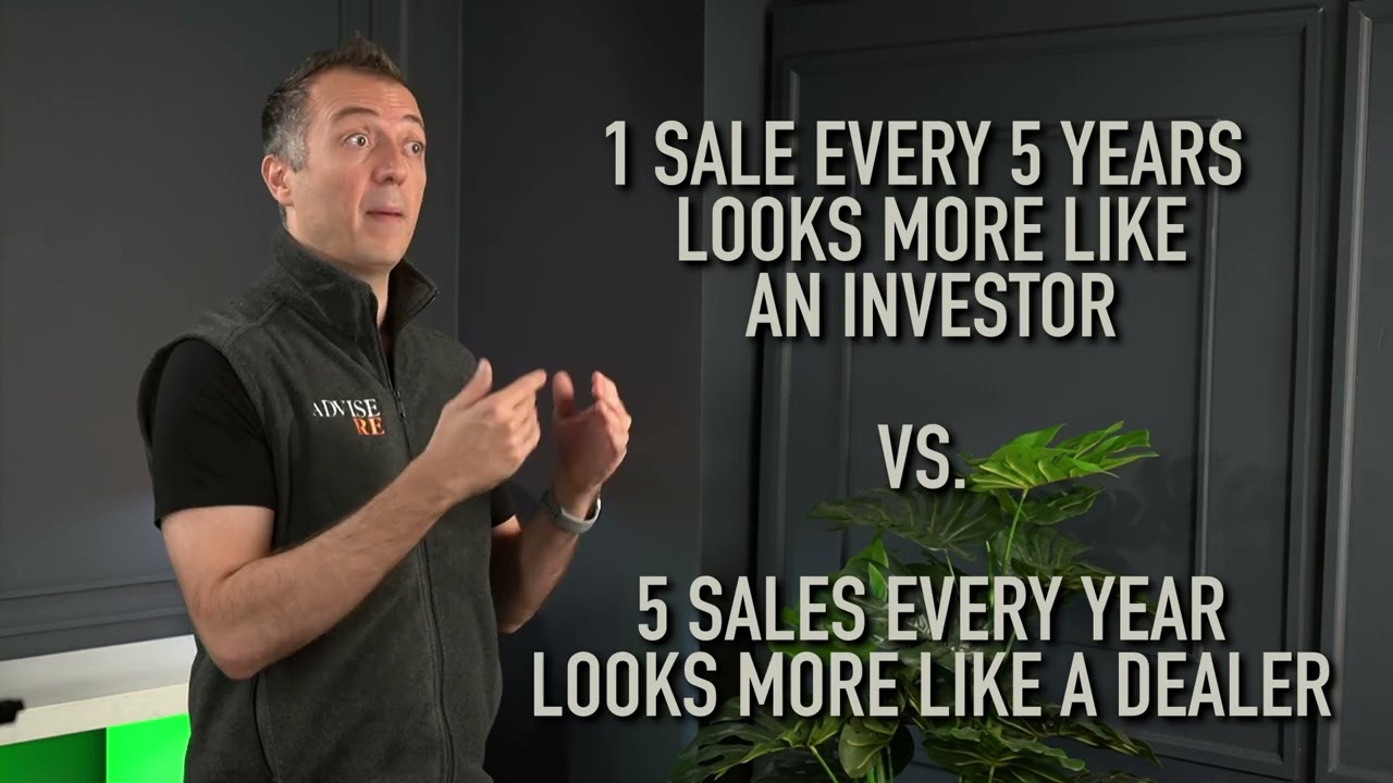 Video thumbnail: dealer versus investor status in real estate taxation