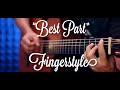 Best Part(feat.H.E.R.) - Daniel Ceasar Fingerstyle Guitar Cover (TAB)