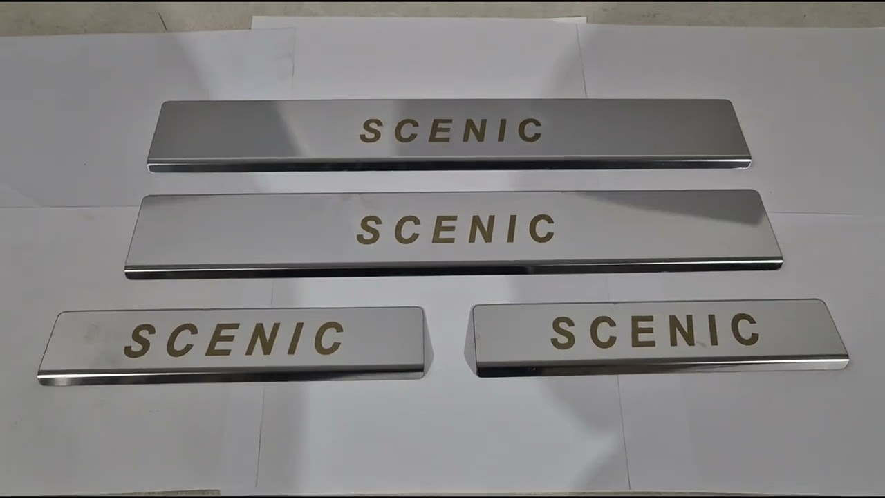Renault Scenic/Grand 2009-2016 Carmos Door Sill Protectors (4pcs, Stainless Steel) Video 1