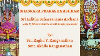 Lalitha Sahasranama Archana Puja Vidhi with Step-by-Step Easy Instructions for Beginners