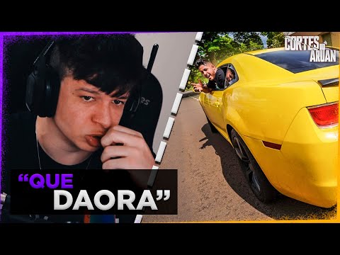 ARUAN REAGE A PRIMEIRO ROLE COM O MEU CAMARO NOVO! *que nostalgia* (RENATO GARCIA) - Cortes do Aruan