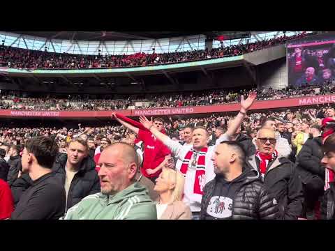 Take me home United Road song at Wembley | before the Coventry semi final