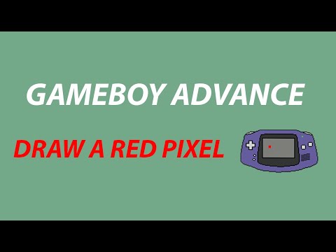 Draw a Pixel on the GameBoy Advance
