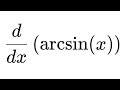 derivative of arcsinx | #youtubeshorts #shorts #derivative #maths