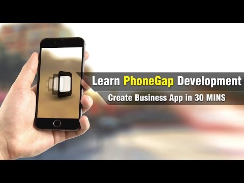 Learn PhoneGap Development | Making Business App in 30 Mins | Eduonix