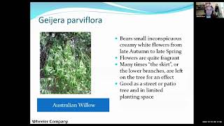 SCV Water Gardening Class: Trees and Shrubs for SCV