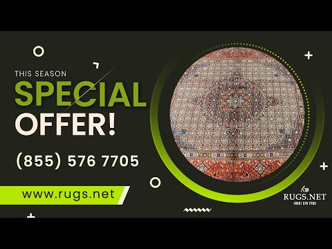 6'5 x 6'9 Square Persian Moud Rug