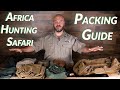 What To Take On An African Hunting Safari