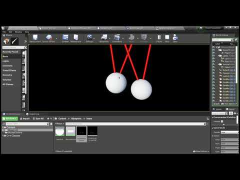 Unreal Force Directed Graph demonstration