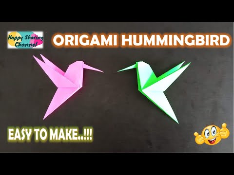 Origami Hummingbird - Easy Origami Instructions