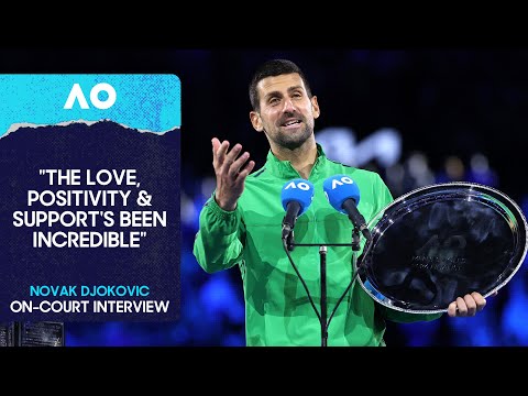 Novak Djokovic On-Court Interview | Australian Open 2026 Final