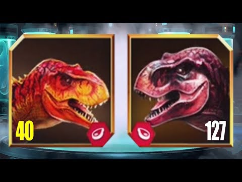 TYRANNOSAURUS REX Vs TYRANNOSAURUS REX GEN 2 LEVEL 127 - Jurassic World The Game