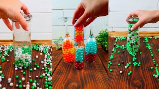 ⭐Oddly satisfying Reverse video ⭐ Compilation Colorful Beads #5