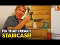 No More Creaks DIY Stair Repair Tutorial