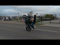 Riding A Motorcycle A Dirtbike Indaforest