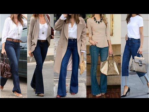SIMPLE AND ELEGANT LOOKS WITH DARK DENIM PANTS
